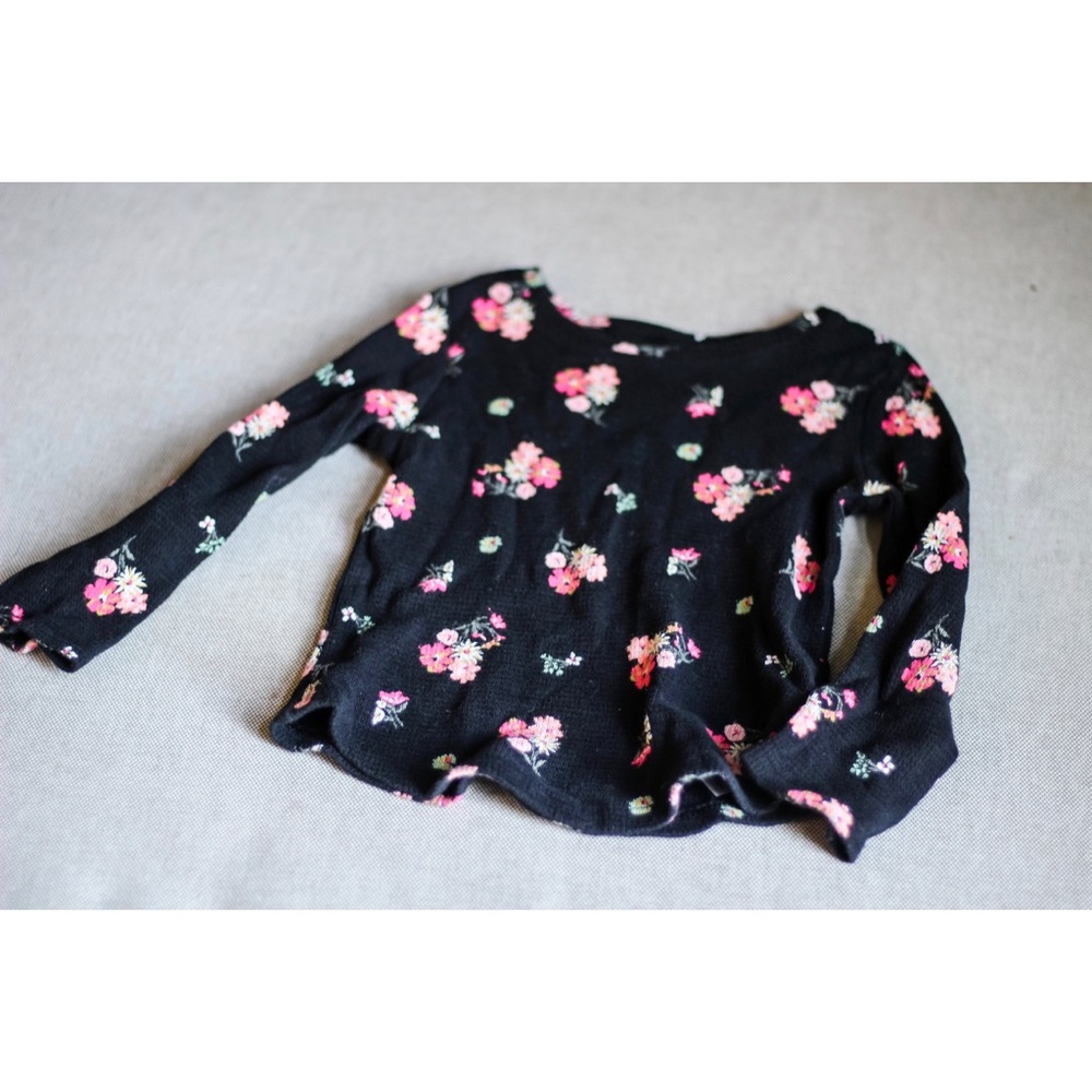 Floral waffleknit Old Navy long sleeve | 2 for $10